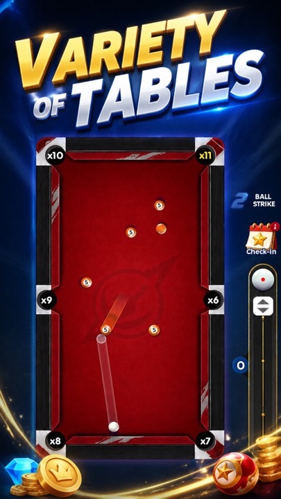Variety of tables promotional screen
